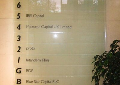 Glass Display & Directory Signs 2